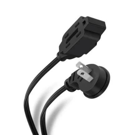 Cable De Extension Steren Ext16-4N, 3 Contactos, 10A, 4 Mts, Color Negro