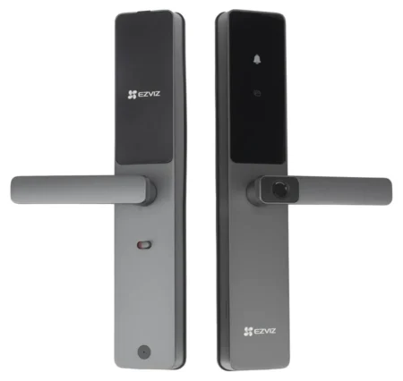 Cerradura Inteligente Tipo Americano Ezviz Cs-Dl05-R100 Wi-Fi, Bluetooth, Lectura De Huella, Tag, Contraseña, Boton Para Timbrar, Apertura Remota, No Requiere Hub