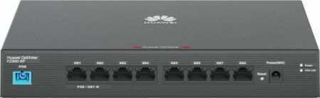 Onu Switch Gigabit Huawei F200D-8P 8 Puertos 10/100/1000Mbps PoE/Administrable/1 Pon (Sc/Upc)/Modo Puente/ Color Negro