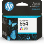 CARTUCHO DE TINTA HP 664 TRICOLOR, F6V28AL