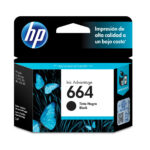 CARTUCHO DE TINTA HP 664 NEGRO, 120 PAGINAS, F6V29AL