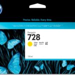 Cartucho De Tinta HP F9J65A 728 Amarillo Original 130Ml