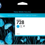 HP 728 Cyan 130Ml Tinta Amplio Formato F9J67A