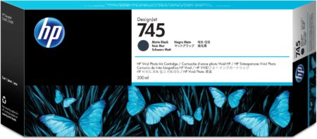 Cartucho De Tinta HP F9K05A Lf 745 Designjet Negro Mate 300Ml