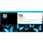 HP 728 Amarillo 300Ml Tinta Amplio Formato F9K15A