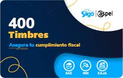 Timbres Fiscales Aspel Paquete De 400 Timbres Facte/400 (Electrónico) –