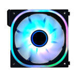 Ventilador Modular Game Factor Fg500 - 120Mm, 58 Cfm, 1900 Rpm, Rgb, Compatible Con Fg500 Negro