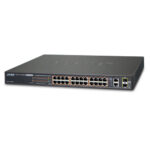 Switch Planet Fgsw-2624Hps Administrable 24 Puertos 10/100Tx PoE+ Y 2 Puertos Combo Tp/Sfp Gigabit
