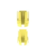 Tapa Con 1 Salida A Tubo Corrugado De 1.5In (38Mm), Panduit Fidt2X2Lyl, Para Uso Con Canaletas 2X2 Fiberrunner, Color Amarillo