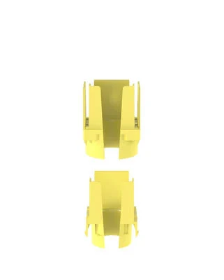 Tapa Con 1 Salida A Tubo Corrugado De 1.5In (38Mm), Panduit Fidt2X2Lyl, Para Uso Con Canaletas 2X2 Fiberrunner, Color Amarillo
