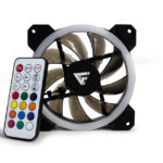 Kit De Ventiladores Game Factor Fkg400, 12Mm Rgb, Tiras LED, Control Remoto
