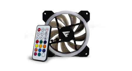 Kit De Ventiladores Game Factor Fkg400, 12Mm Rgb, Tiras LED, Control Remoto