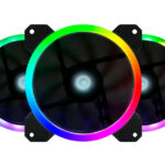 Kit De Ventiladores Game Factor Fkg400, 12Mm Rgb, Tiras LED, Control Remoto