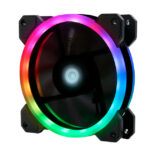 Kit De Ventiladores Game Factor Fkg400, 12Mm Rgb, Tiras LED, Control Remoto