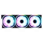 Ventilador Game Factor Fkg500-Bk Rgb, 120Mm, 1900Rpm, Negro, 3 Piezas
