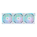 Kit Ventiladores Game Factor Fkg500-Wh Rgb, 120Mm, 1900Rpm, Blanco, 3 Piezas