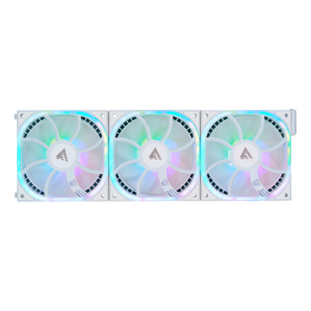 Kit Ventiladores Game Factor Fkg500-Wh Rgb, 120Mm, 1900Rpm, Blanco, 3 Piezas