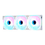 Kit Ventiladores Game Factor Fkg500-Wh Rgb, 120Mm, 1900Rpm, Blanco, 3 Piezas