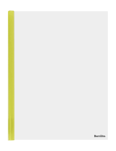 Folder De Plastico Barrilito Qc310 Carta/Costilla/Con 12 Piezas