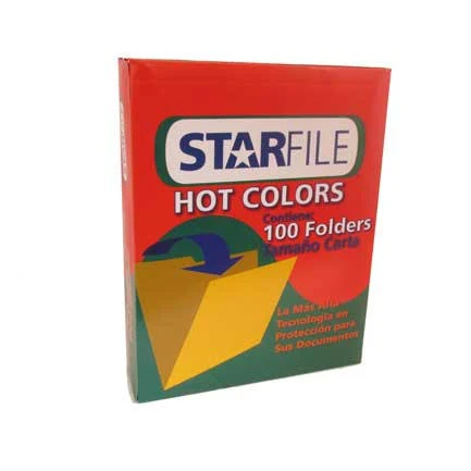 Folders Mapasa F Hot Amarillo Carta C/100 Piezas