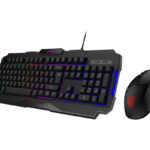 Kit Teclado Y Mouse Alambrico Gamer MSI Forge Gk100 Combo Ls /Rgb/Optico/7 Botones/6400Dpi/Español/Color Negro