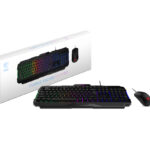 Kit Teclado Y Mouse Alambrico Gamer MSI Forge Gk100 Combo Ls /Rgb/Optico/7 Botones/6400Dpi/Español/Color Negro
