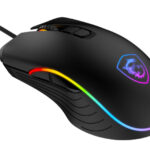 Mouse Alambrico Gamer MSI Forge Gm300, 7200Dpi/7 Botones/Optico/Rgb/USB/Color Negro