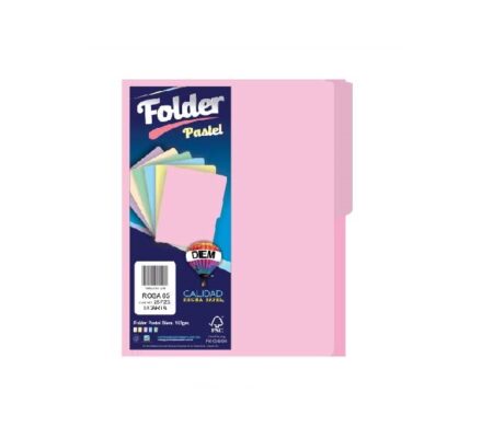 Folder Diem Color Rosa Pastel Con 100 Piezas Tamaño Carta 176G Fp10005 –