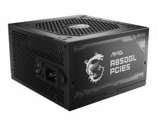 ##FUENTE DE PODER 850W MSI MAG A850GL PCIE5 WHITE 80 PLUS GOLD/24-PIN ATX/120MM/COLOR BLANCO (OPENBOX)