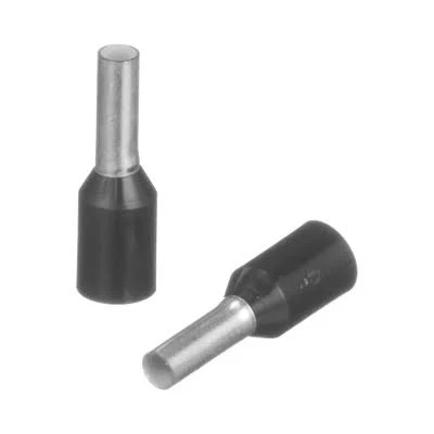 Ferrule Aislado Para Cables 16 Awg, Panduit Fsd78-10-D, Pin De 10 Mm De Longitud, Mango Color Negro, Paquete 500 Piezas