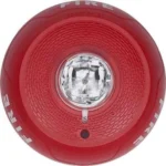 Lampara LED Estroboscopica Para Montaje En Pared System Sensor Srled Color Rojo, Nivel De Candelas Seleccionable