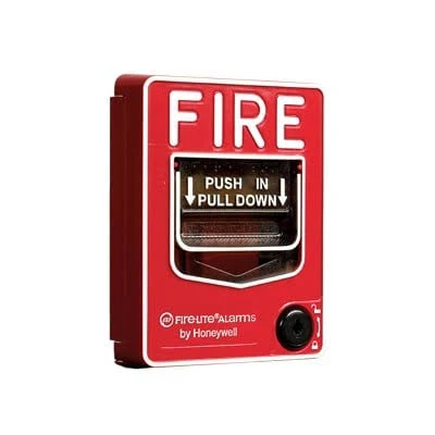 Estacion Manual De Emergencia Direccionable Fire-Lite Bg-12Lx, 24 Vcc, Cerradura Con Llave