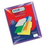 Paquete C/25 Piezas Folder Bitono Mapasa Ph0082 Tamaño Carta Color Morado