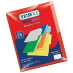 Folder Bitono Mapasa Ph0076 Carta/Color Rojo/Con 25 Piezas