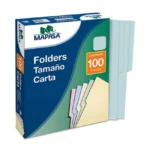 Folders Mapasa F Hot Azul Carta C/100 Piezas