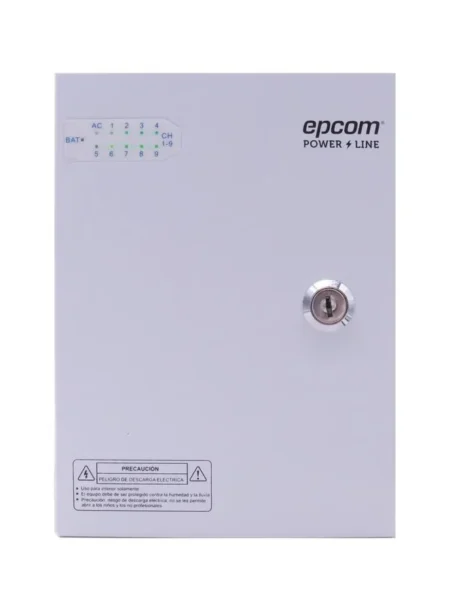 Fuente Premium 11-15 V Epcom Powerline Xp9Dc16Hd/9 Canales /16A/Alta Tecnologia En Seguridad/Doble Ventilador/Hasta 1.8A Por Salida/Filtro De Ruido Por Canal