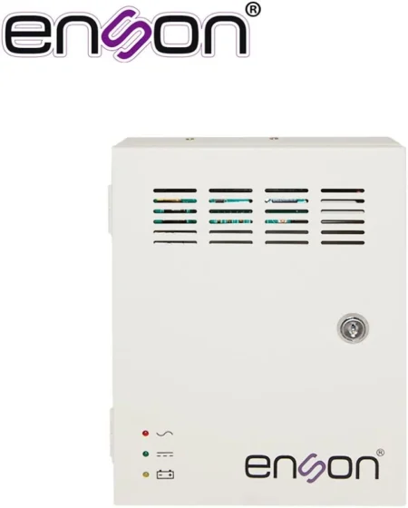 Fuente De Poder 36W Enson Psb-1204Backup 12Vdc 3A 4 Canales De 0.75A Cada Uno Y Soporte De Bateria De Respaldo