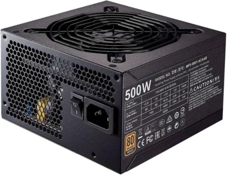 FUENTE DE PODER 500W COOLER MASTER MPW-5001-ACAW-BUS, ELITE NEX W500 80 PLUS, 24-PIN ATX, 120MM