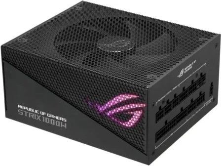 Fuente De Poder 1000W ASUS Rog-Strix-1000G-Aura-Gaming, 90Ye00P1-B0Aa00, Gold Aura Edition 80 Plus Gold, 20+4 Pin, ATX, 135Mm, Color Negro