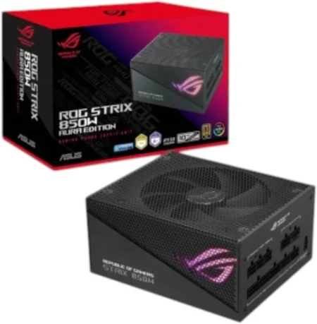 FUENTE DE PODER 850W ASUS ROG-STRIX-850G-WHITE, 80 PLUS GOLD/20+4 PIN ATX/150MM, COLOR BLANCO