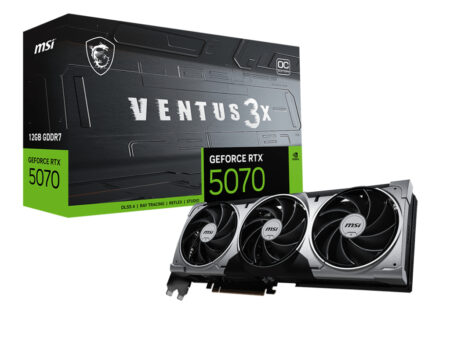 T/Video MSI Geforce Rtx 5070 12G Ventus 3X Oc 12Gb Ddr7/PCI-Express 5.0/1X HDMI/3X DP/G5070-12V3C