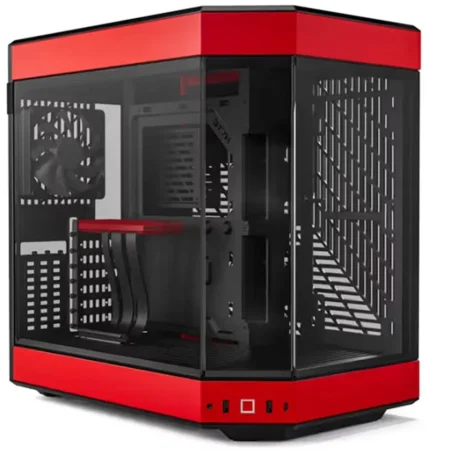 Gabinete Hyte Y60/Midi-Tower/Con Ventana/Sin Fuente/USB 3.0/3 Ventiladores 120Mm/Negro-Rojo/ATX/Cs-Hyte-Y60-Br