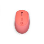Getttech Mouse Inalambrico Colorful - Rojo, Ergonomico, Gel De Silicona, 2 Botones 1 Scroll, Resolucion Hasta 1600Ppp, Mod. Gac-24405R