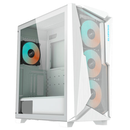 Gabinete Gigabyte Gb-C301Gw/4X Ventiladores/C/Ventana/Midi-Tower/Sin Fuente/USB 3.0-C/Cristal Templado/Color Blanco