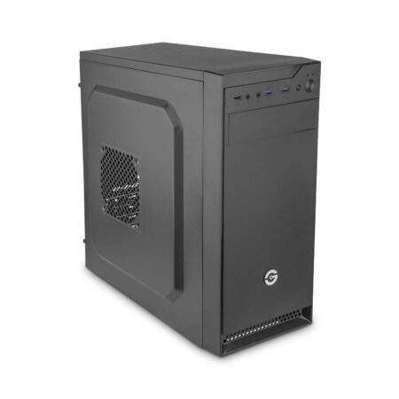 Getttech Gabinete Pc Media Torre – ATX/Micro ATX/Mini Itx, USB 3.0, 1 Ventilador, Inckluye Fuente De 550W, Negro, Mod. Gcm-550Ac-01