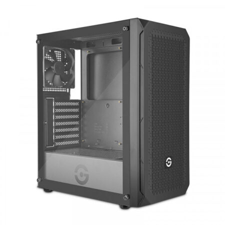 Getttech Gabinete Gamer Media Torre Con Panel Frontal Malla – ATX/Microatx/Mini Itx, 1 Ventilador, USB 2.0/3, 0 Color Blanco Mod. Gcm-Asgx1-01Wh