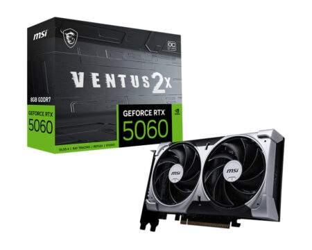 T/Video MSI Geforce Rtx 5060 8G Ventus 2X Oc/Gddr7/PCI-E 5.0 X 16/HDMI 2.0/Gris