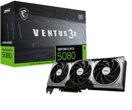 T/VIDEO MSI GEFORCE RTX 5080 16G VENTUS 3X OC WHITE GEFORCE/16GB GDDR7/PCI-E 16X 5.0/HDMI/256BIT/BLANCO