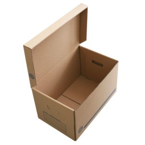 Caja Archivo Geo 005 – Tamaño Oficio. Medidas Extendida 134.9 Ancho X 120.3 Largo Cm. Paca Con 20 Piezas