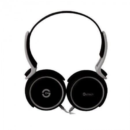 Diadema Con Microfono Getttech Gh-2540G Rythm Negro/Gris/3.5Mm